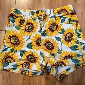 American Apparel sunflower shorts